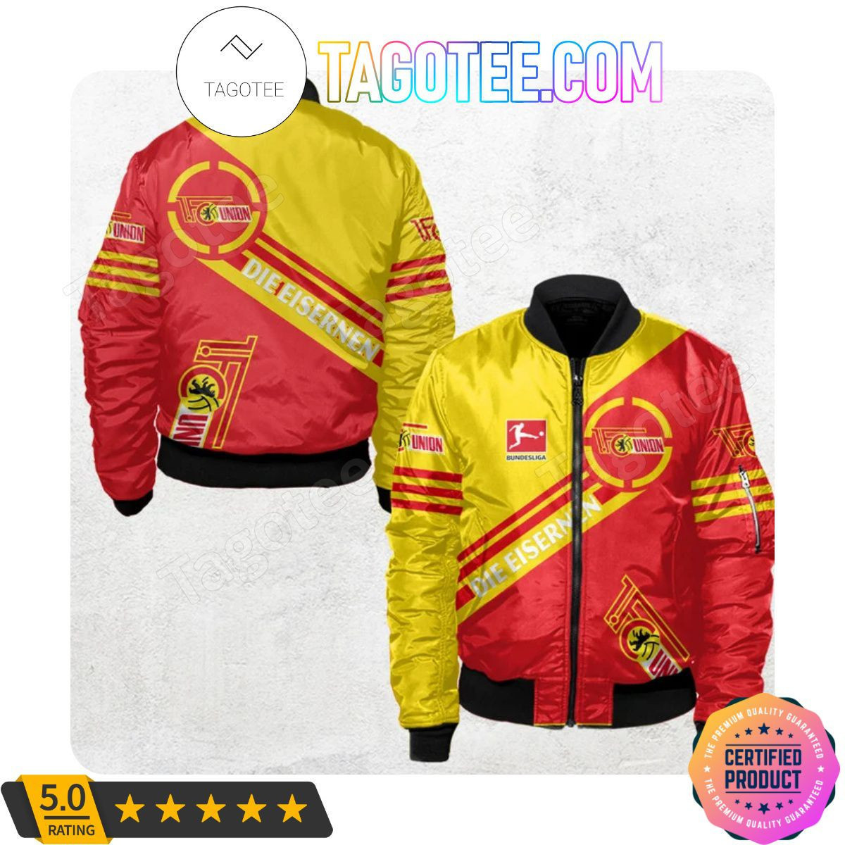 1. FC Union Berlin Bundesliga Bomber Jacket | Streetwear Jacket for Men & Women | Fan Gift