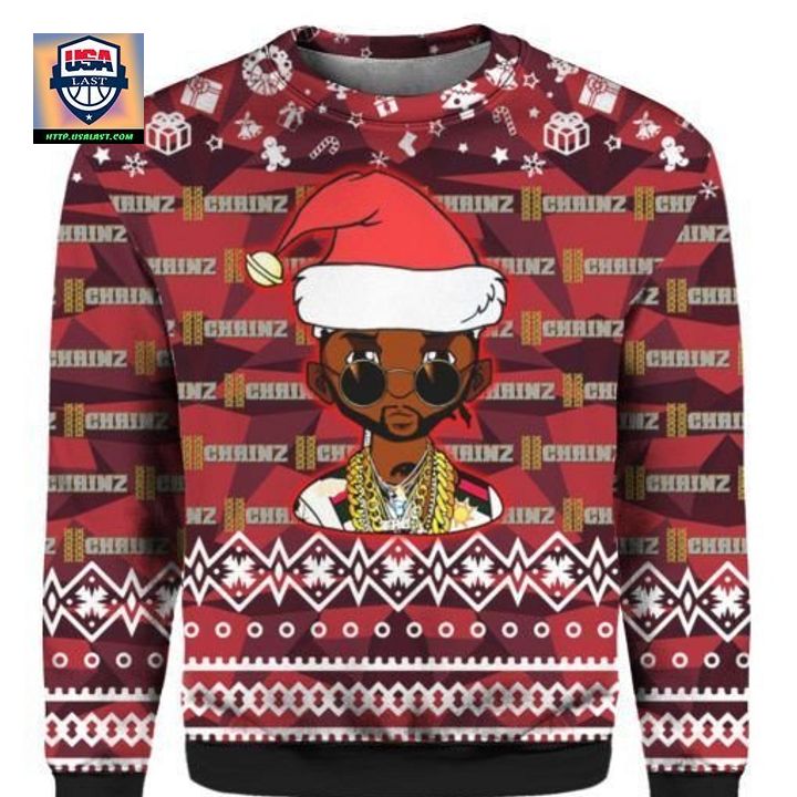 2 Chainz Santa 3D Print Ugly Christmas Sweater