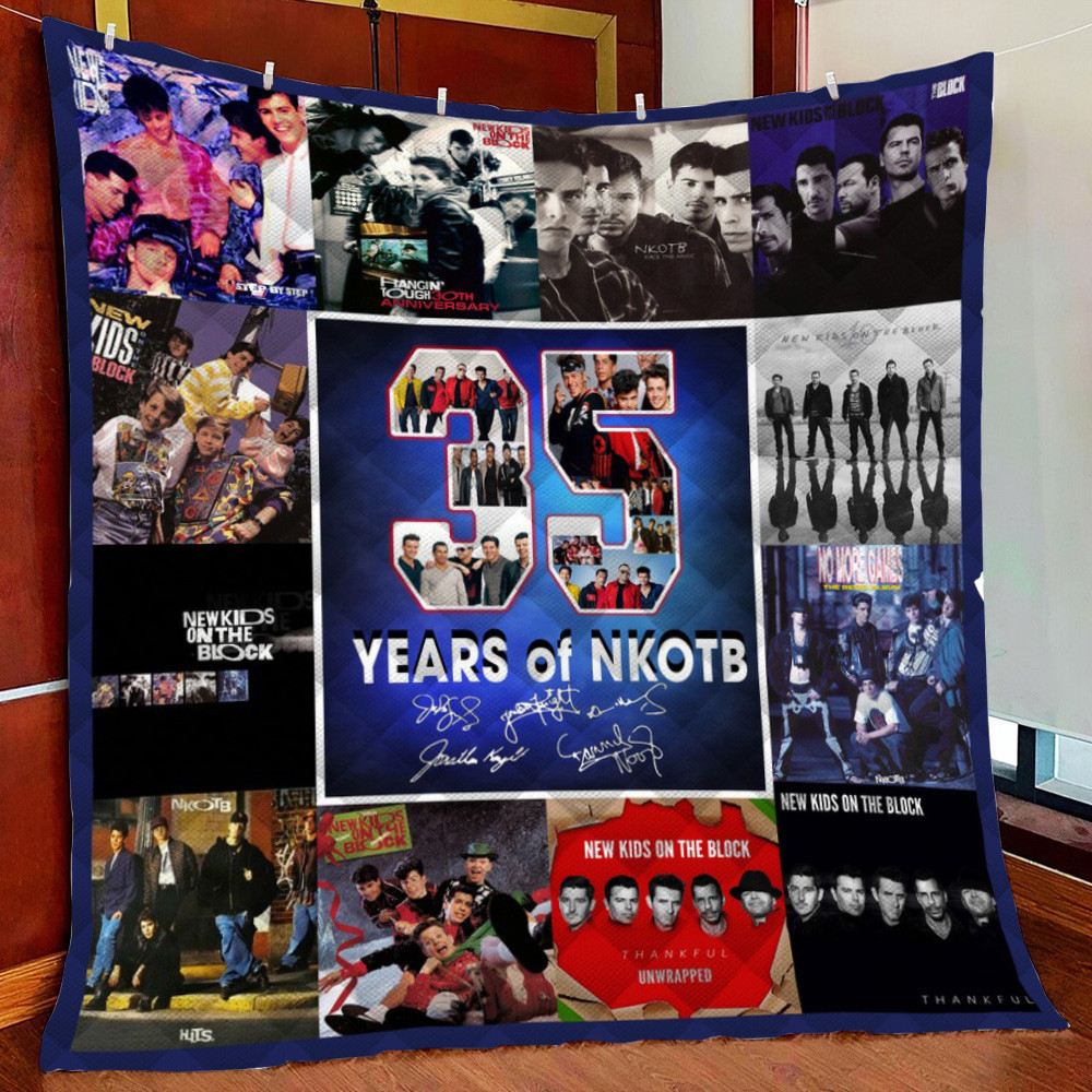 35 Years Of New Kids On The Block Fleece Blanket Quilt Blanket