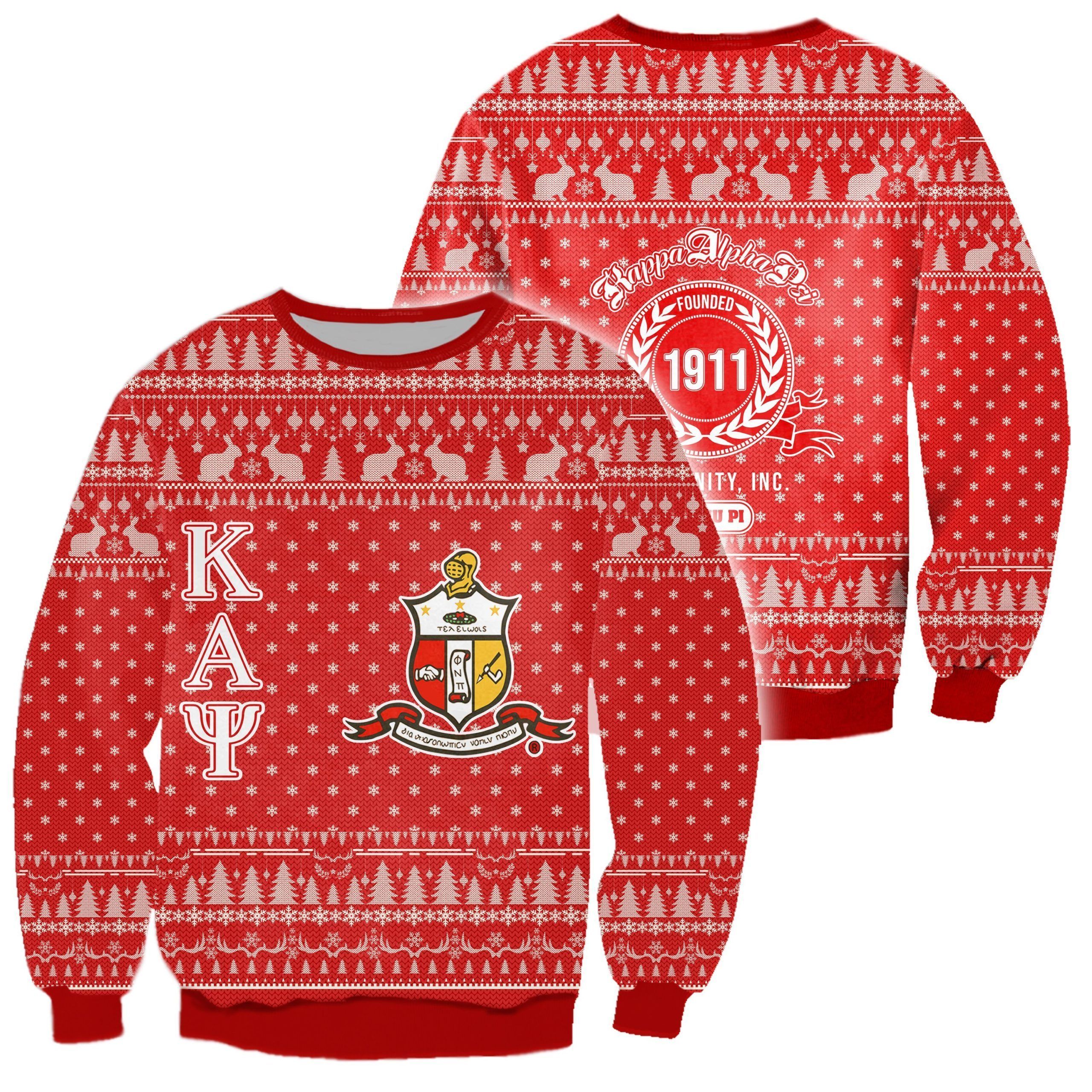 3D All Over Kappa Alpha Psi Ugly Sweater