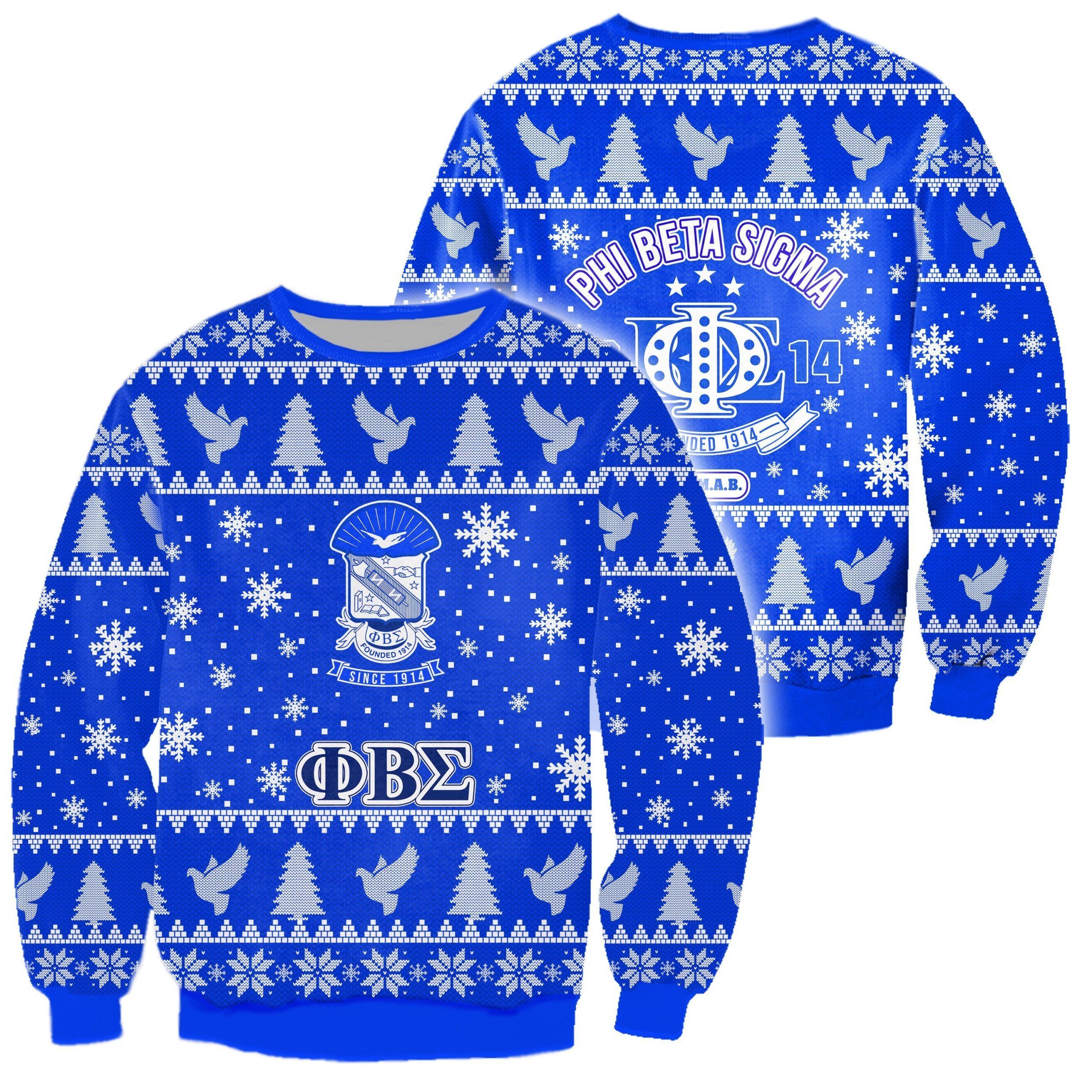 3D All Over Phi Beta Sigma Ugly Sweater