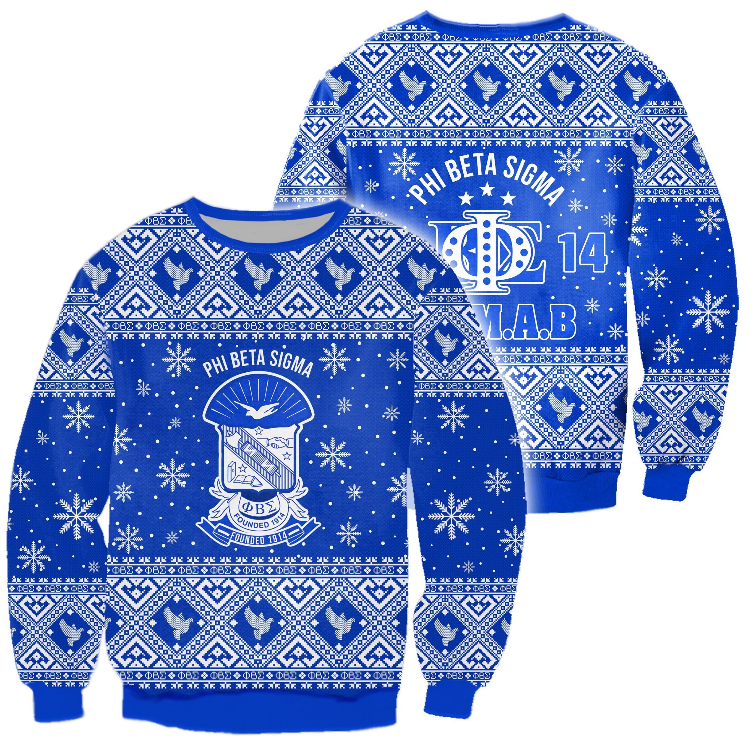 3D All Over Phi Beta Sigma Ugly Sweater