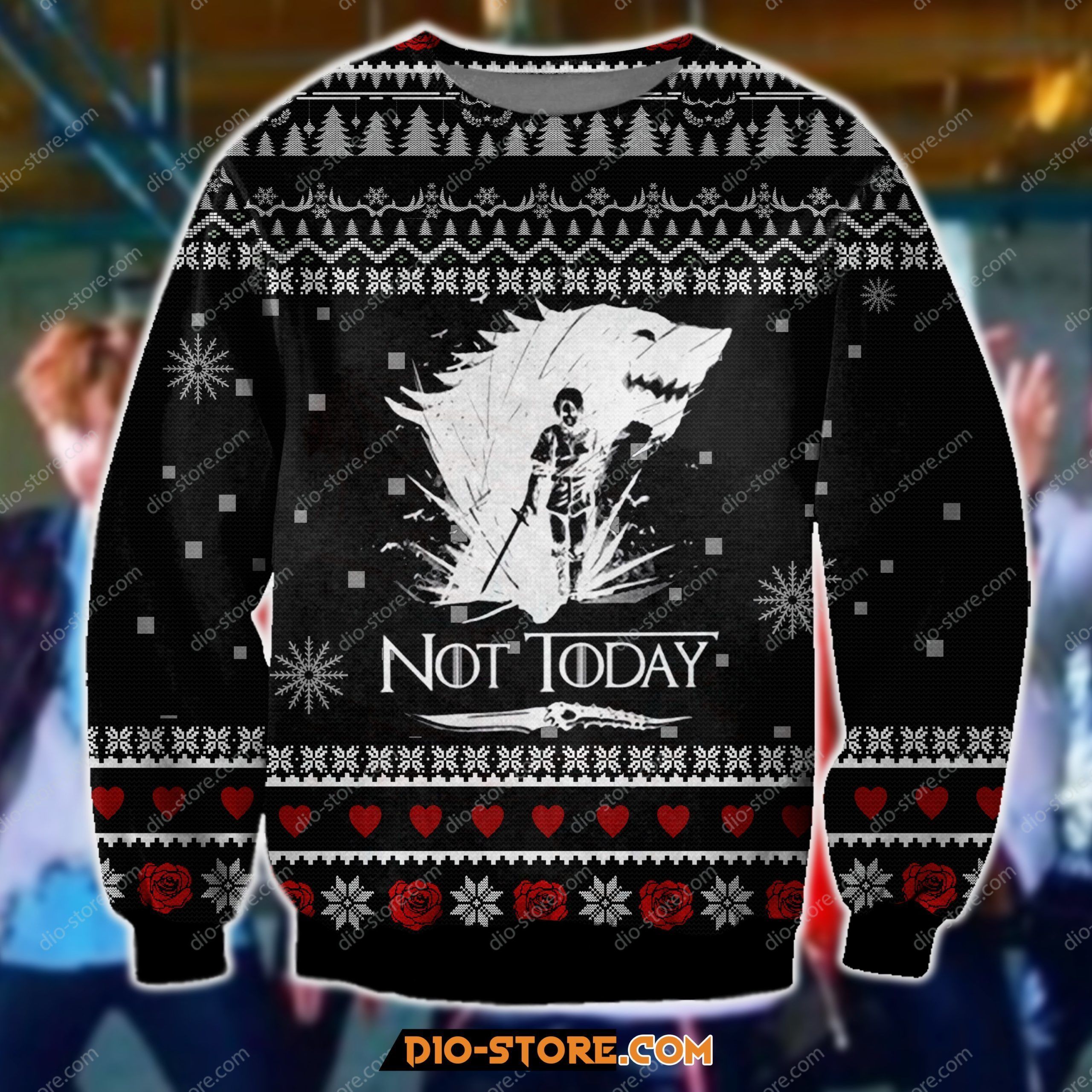 3D All Over Print Game Of Thrones - Not Today Ugly Christmas Sweater