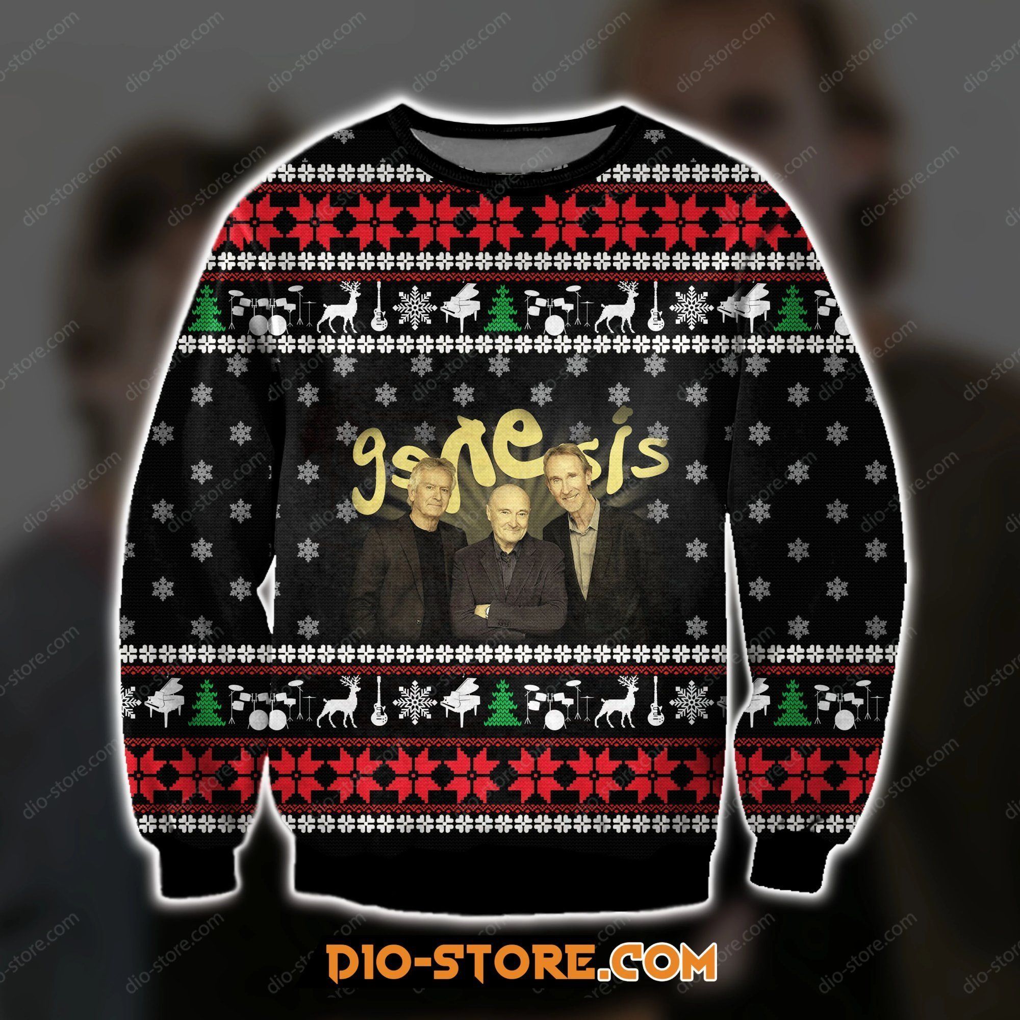 3D All Over Print Knitting Pattern Genesis Ugly Christmas Sweater
