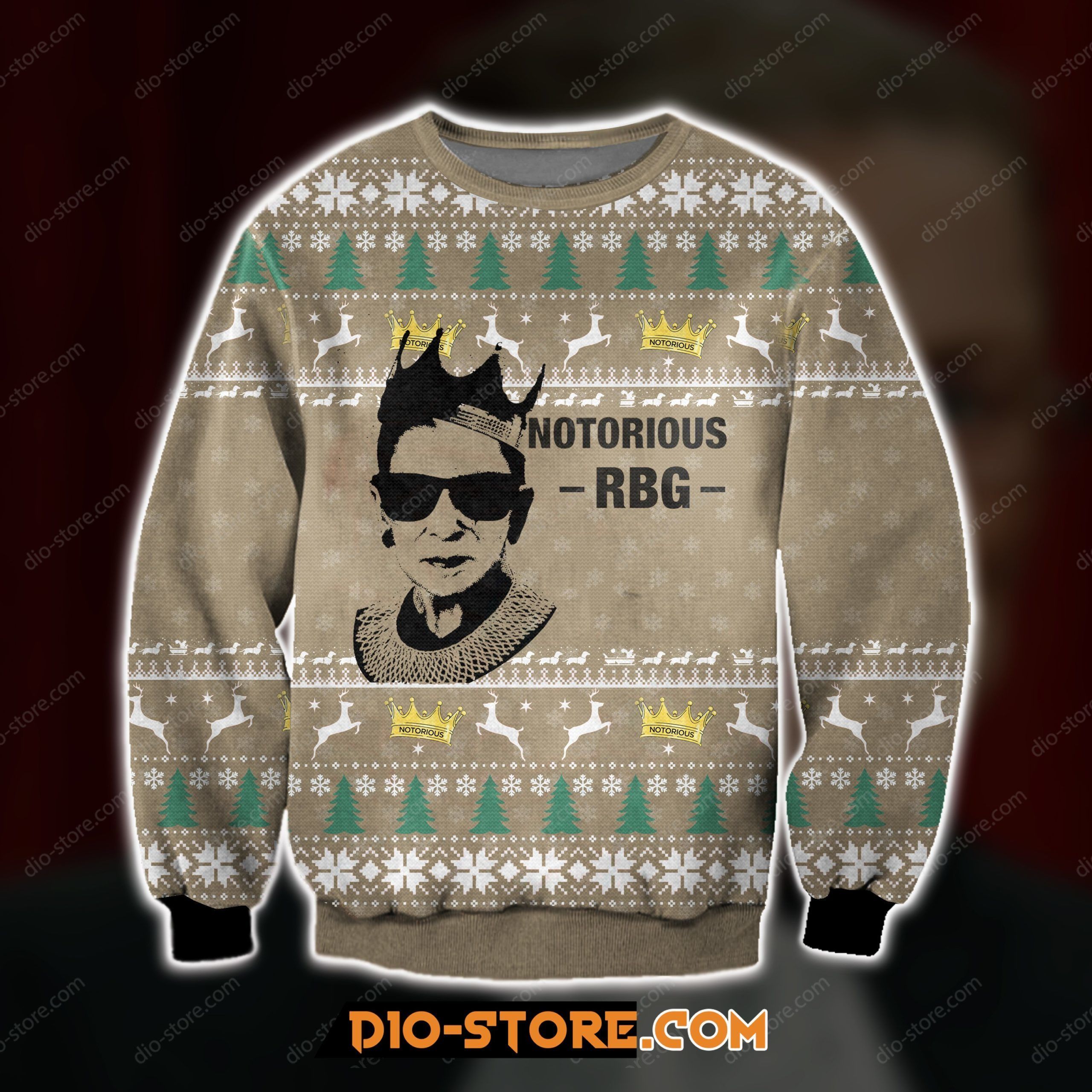 3D All Over Print Notorious R.B.G Ugly Sweater