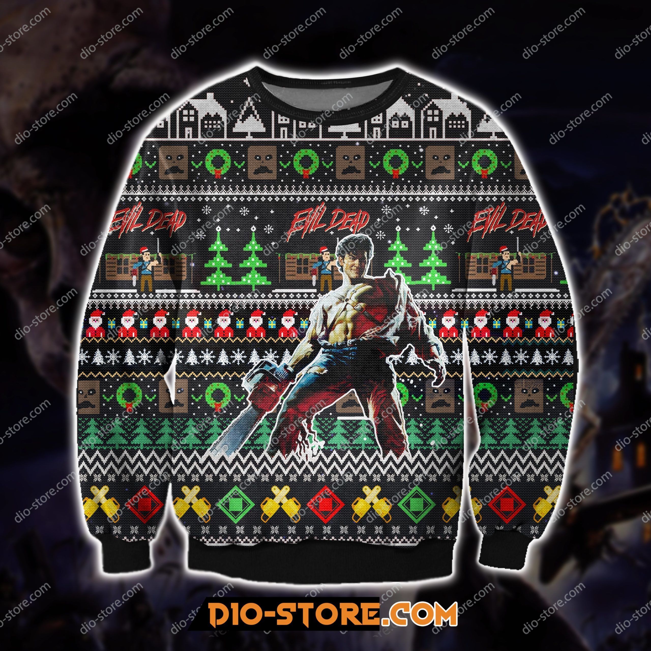 3D Print Evil Dead - American Horror Film Ugly Christmas Sweater