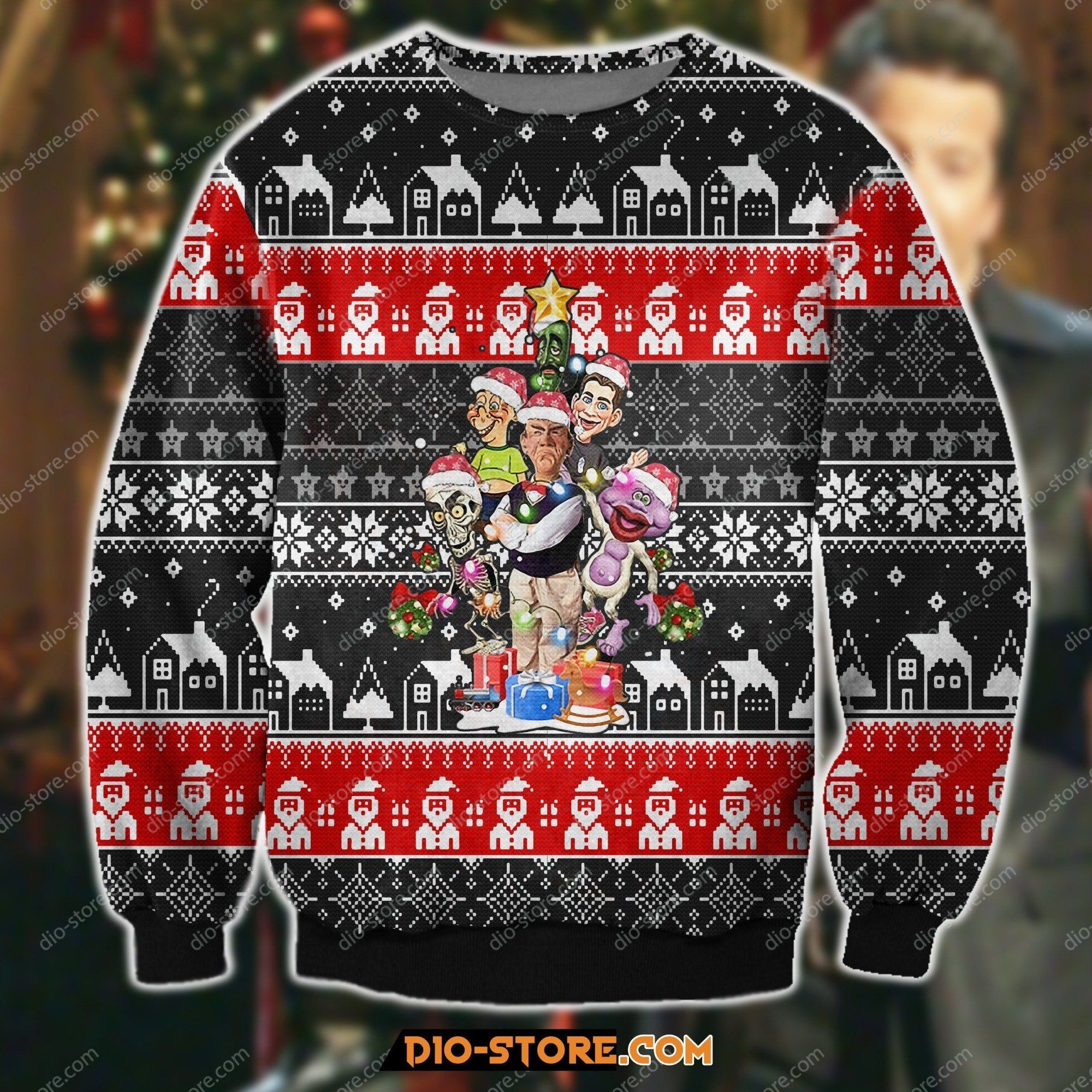 3D Print Knitting Pattern Jeff Dunham Christmas Tree Led Light Ugly Sweater