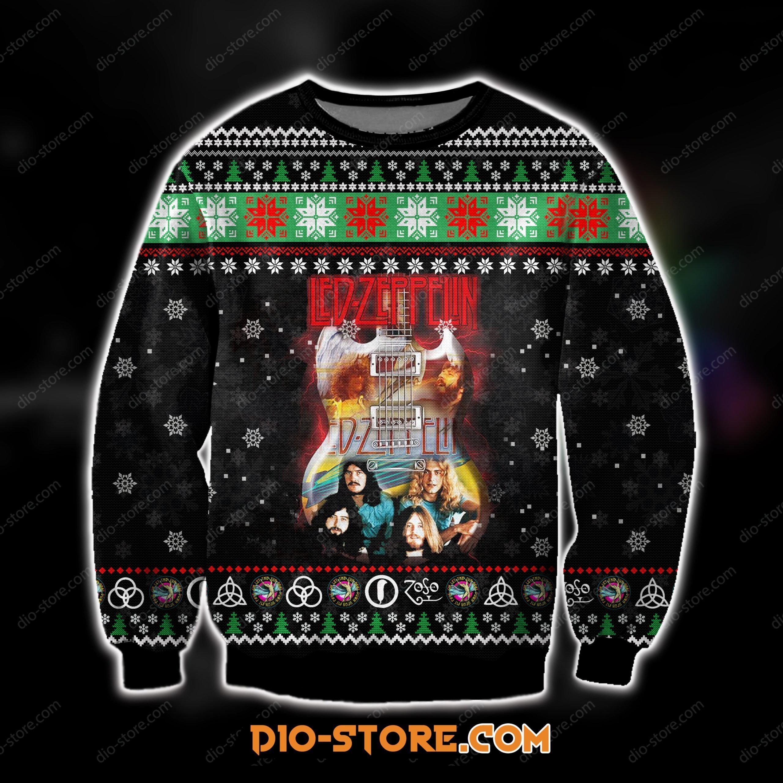 3D Print Knitting Pattern Led Zeppelin Ugly Christmas Sweater