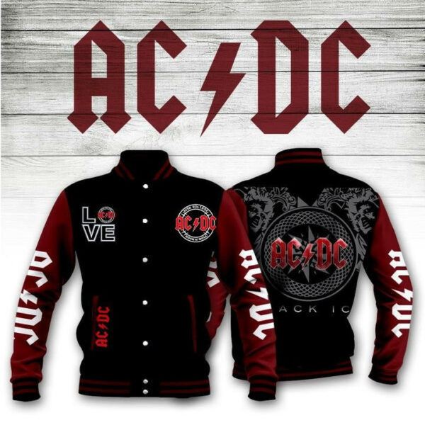ACDC Music Band Baseball Jacket for Men & Women | Music Fan Gift