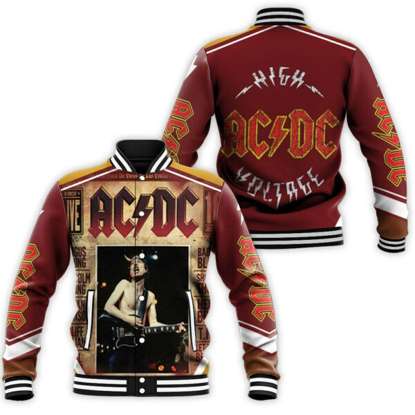 ACDC No Bull Music Band Baseball Jacket for Men & Women | Music Fan Gift