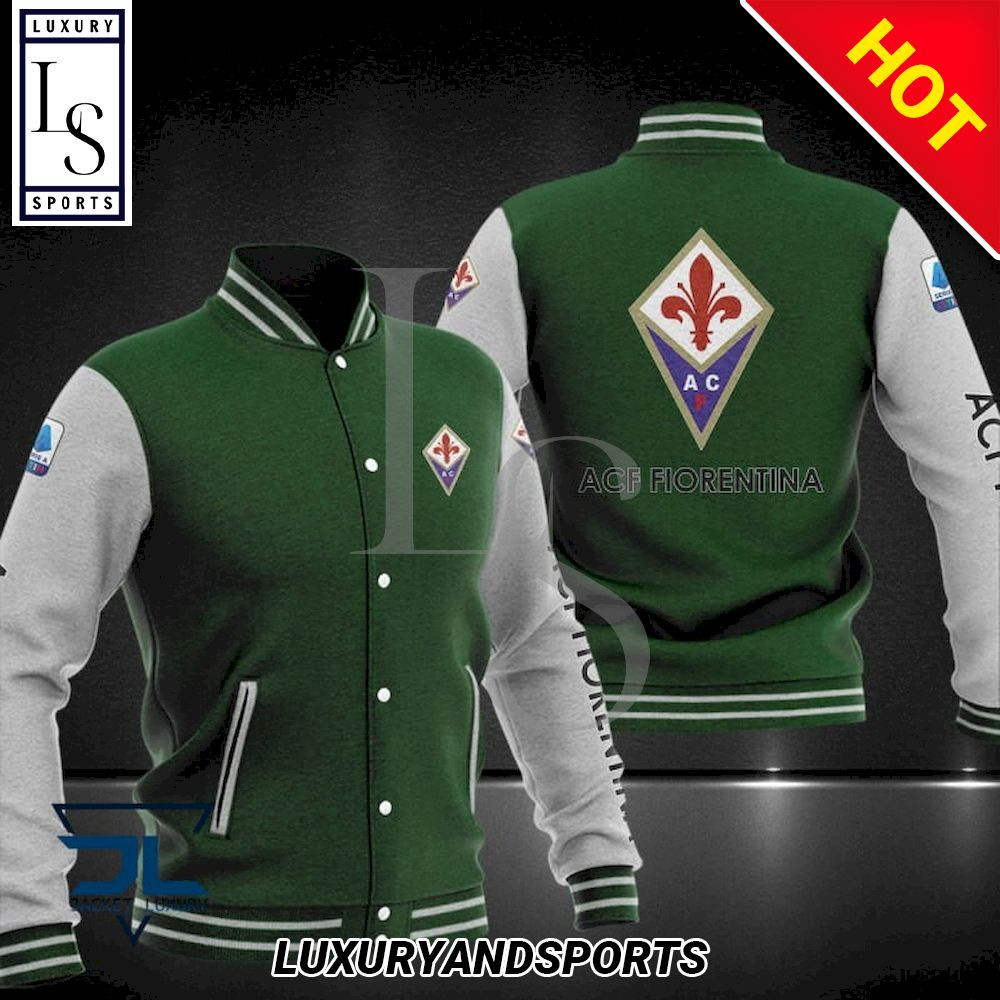 ACF Fiorentina Varsity Baseball Jacket for Men & Women | Soccer Team Fan Gift