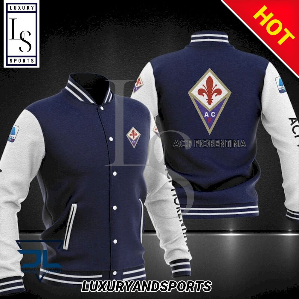 ACF Fiorentina Varsity Baseball Jacket for Men & Women | Soccer Team Fan Gift