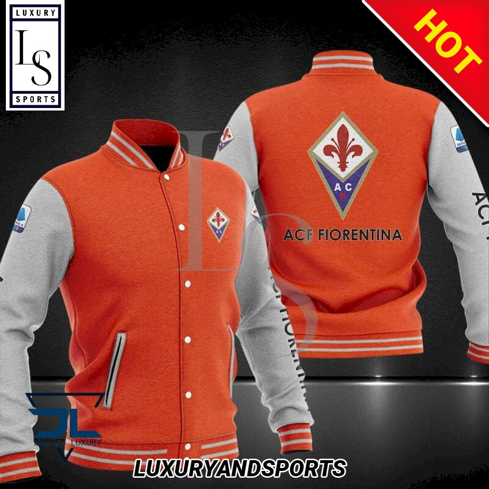 ACF Fiorentina Varsity Baseball Jacket for Men & Women | Soccer Team Fan Gift