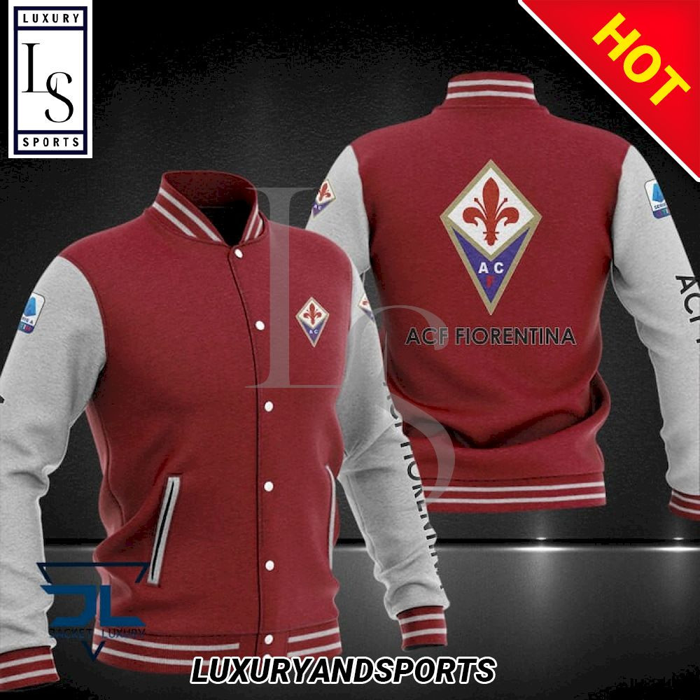 ACF Fiorentina Varsity Baseball Jacket for Men & Women | Soccer Team Fan Gift