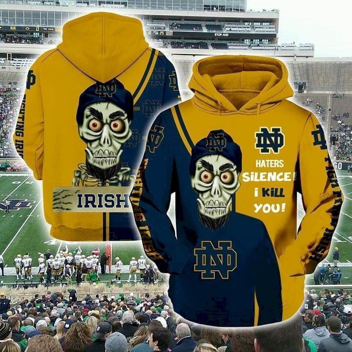 Achmed Notre Dame Fighting Irish Haters I Kill You 3D All Over Print Hoodie & Zip Hoodie