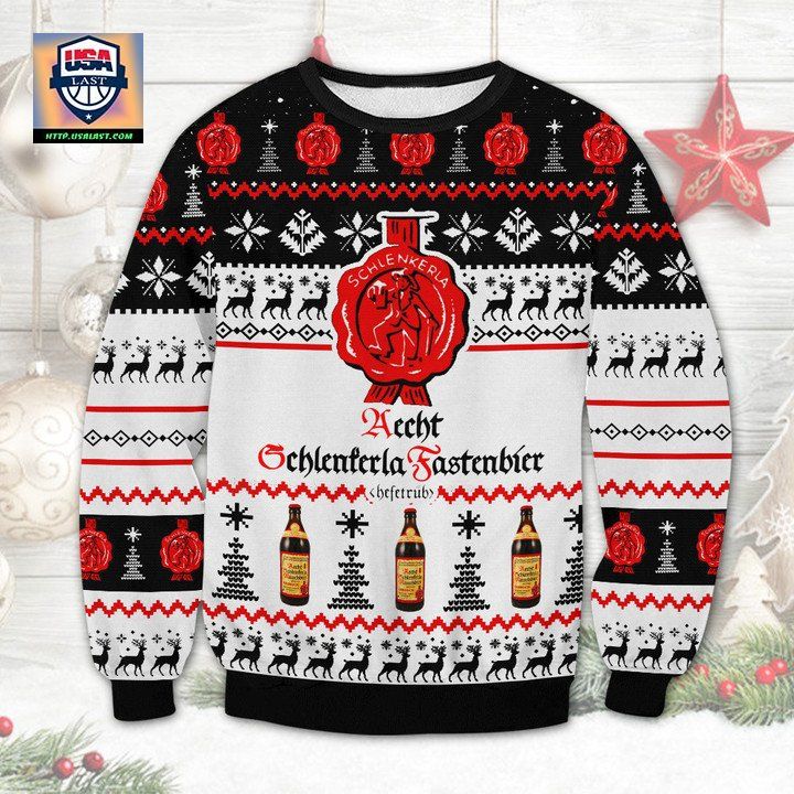 Aecht Schlenkerla Rauchbier Marzen Beer Ugly Christmas Sweater