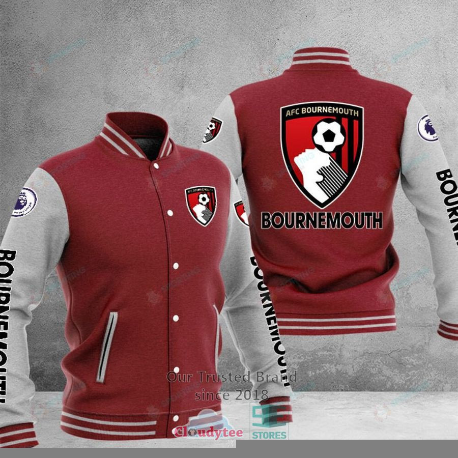 AFC Bournemouth Varsity Baseball Jacket for Men & Women | Soccer Team Fan Gift