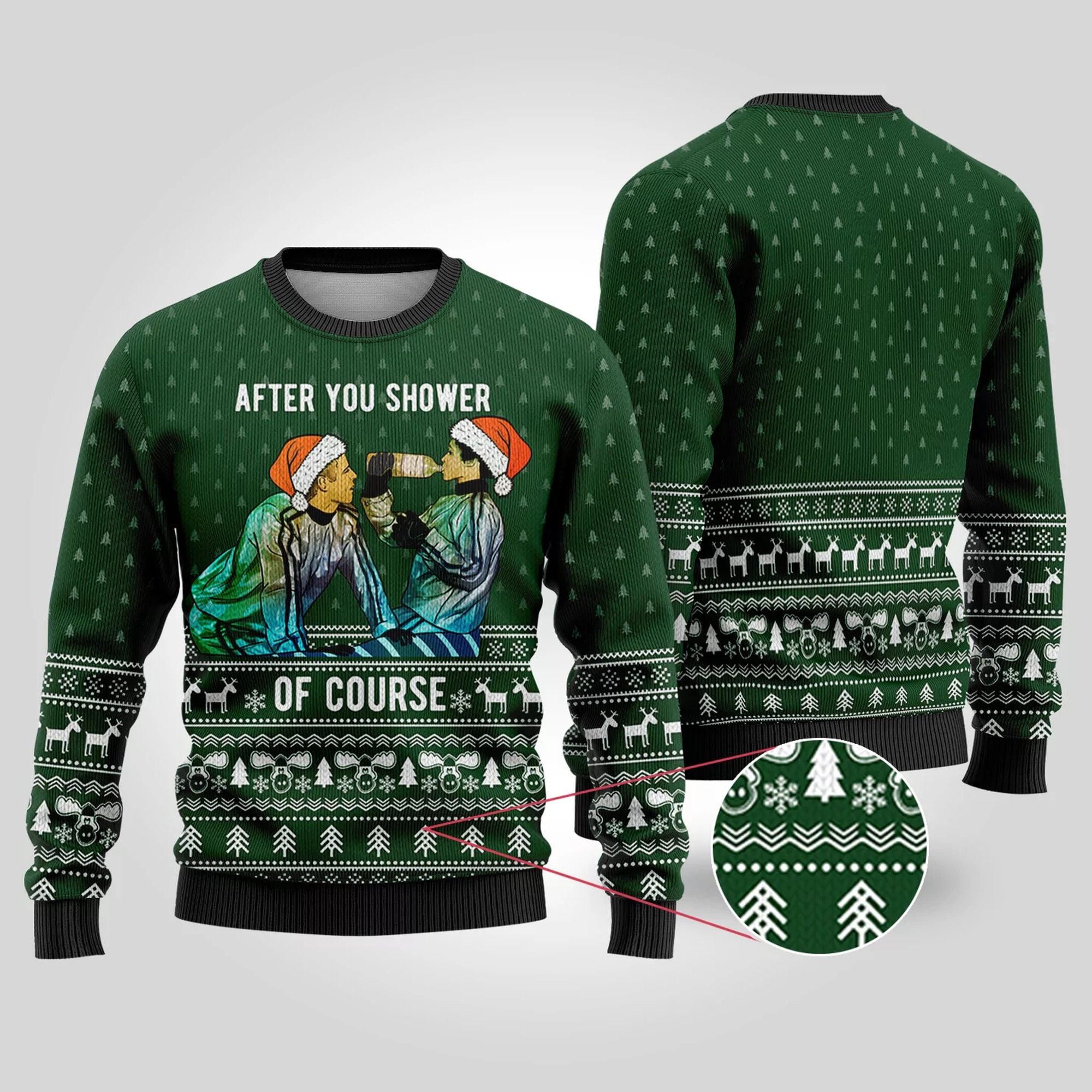 After Shower National Lampoon Ugly Christmas Sweater