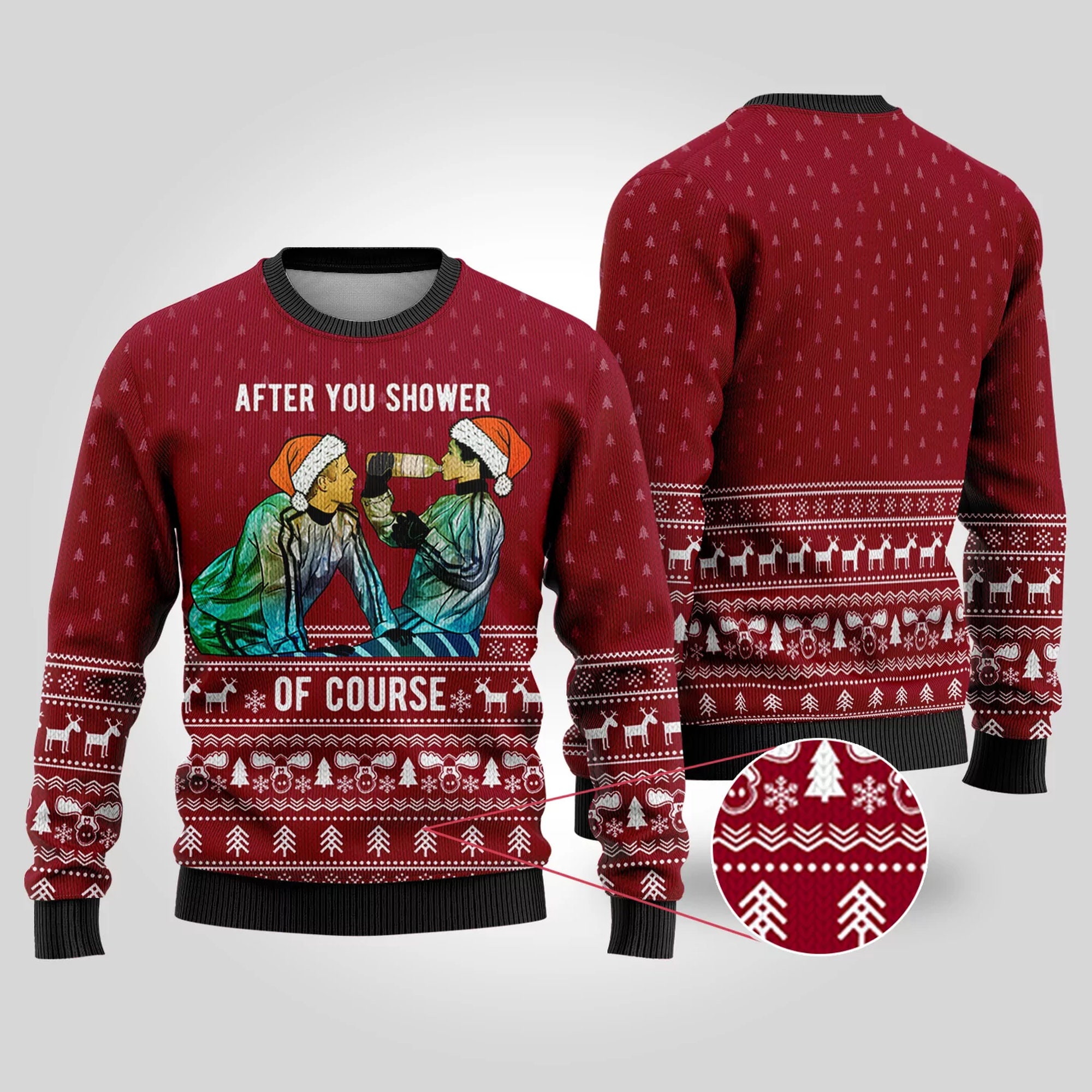 After Shower National Lampoon Ugly Christmas Sweater