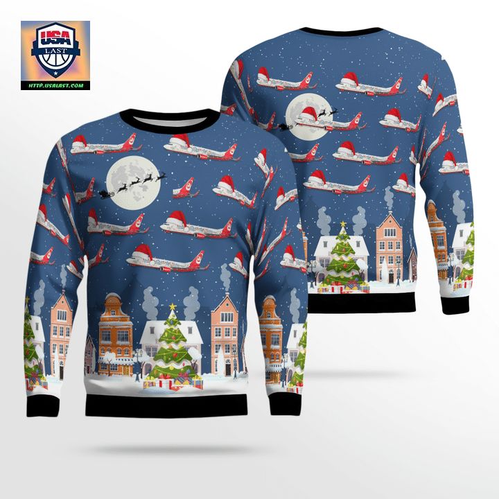 Air Berlin Boeing 737-800 Flying home for Christmas Christmas Sweater 3D