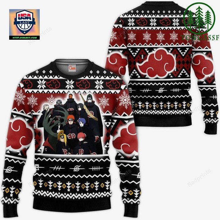 Akatsuki Clan Christmas Sweater Custom Naruto Xmas Gifts Idea