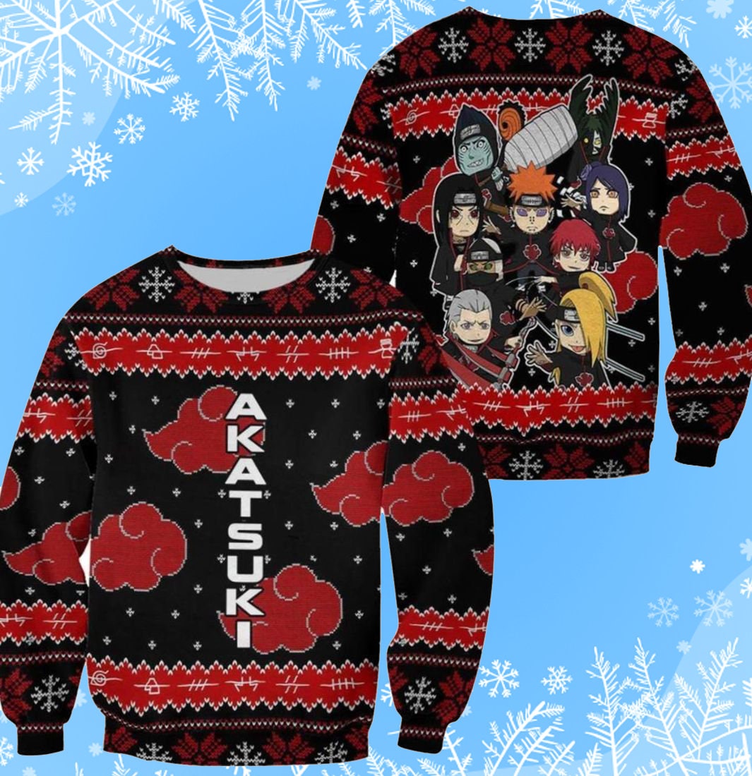 Akatsuki Naturo Ugly Christmas Sweater