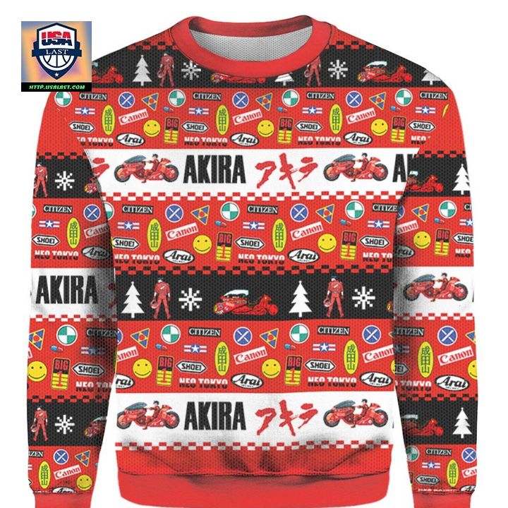 Akira Kaneda Bike Xmas Ugly Christmas 3D Sweater