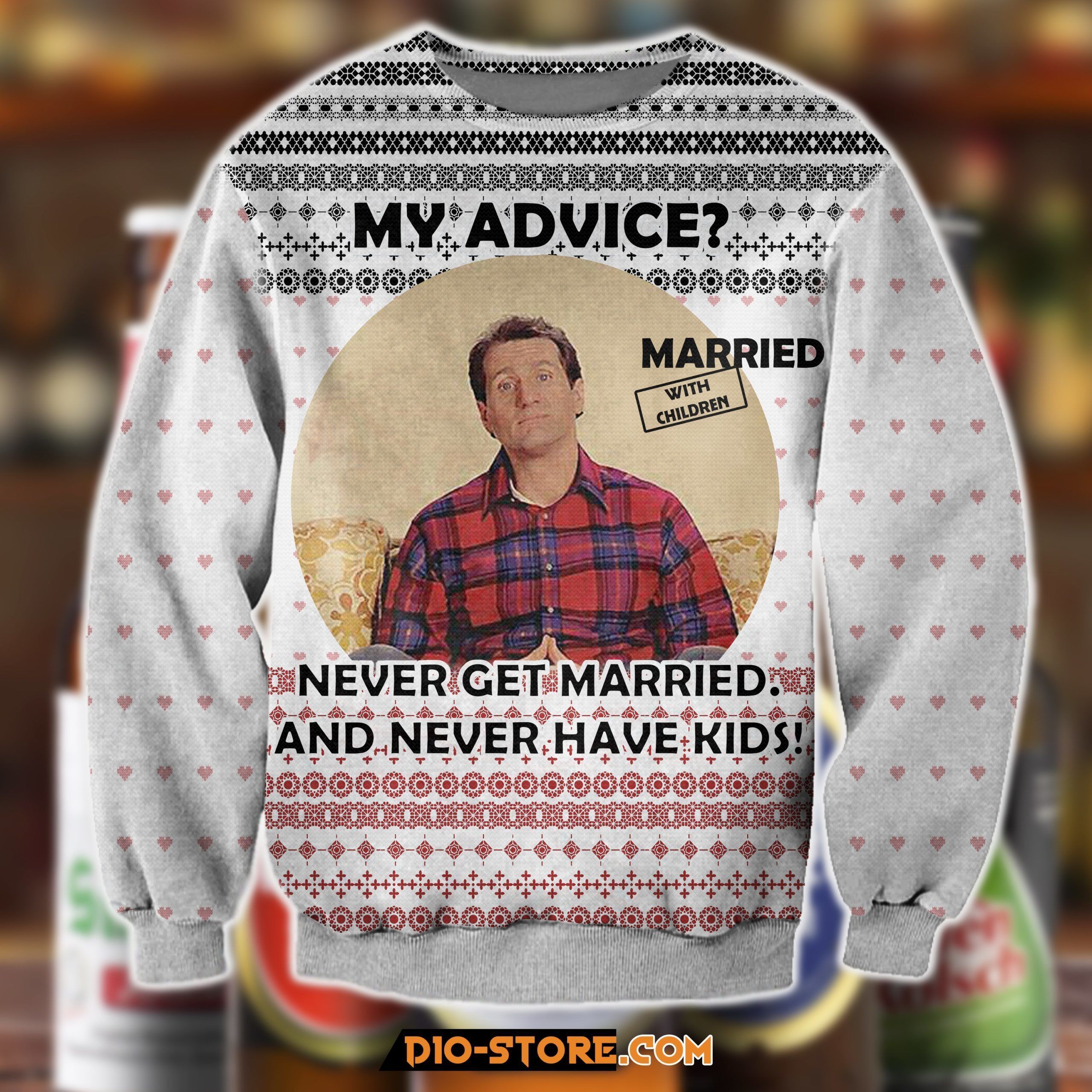 Al Bundy Married... With Children 3D Print Ugly Christmas Sweater