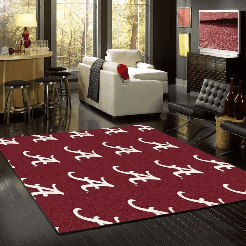 Alabama Carpet 3D Rectangle Area Rug – Full Print Carpet For Living Room & Bedroom Home Decor