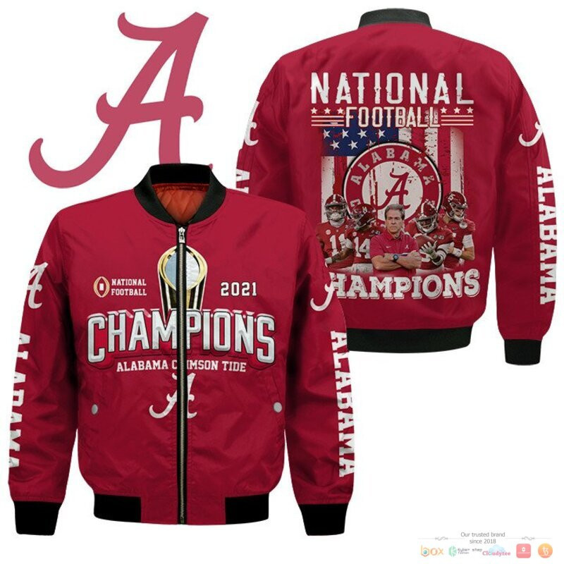 Alabama Crimson Tide Bomber Jacket | NCAA College Team Jacket for Men & Women | Sports Fan Gift