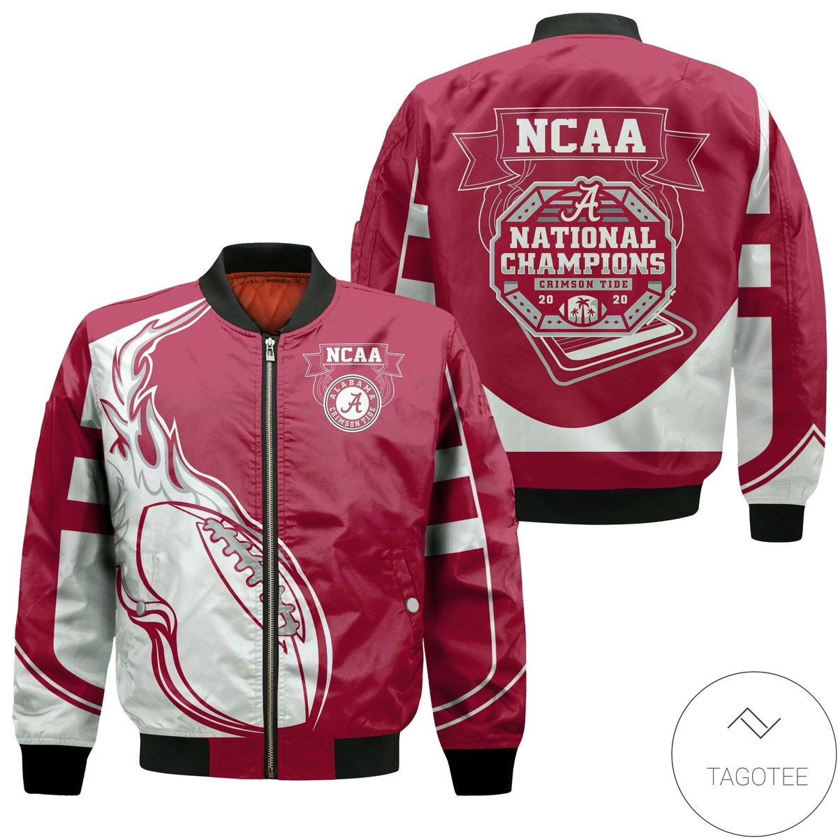 Alabama Crimson Tide Bomber Jacket | NCAA College Team Jacket for Men & Women | Sports Fan Gift