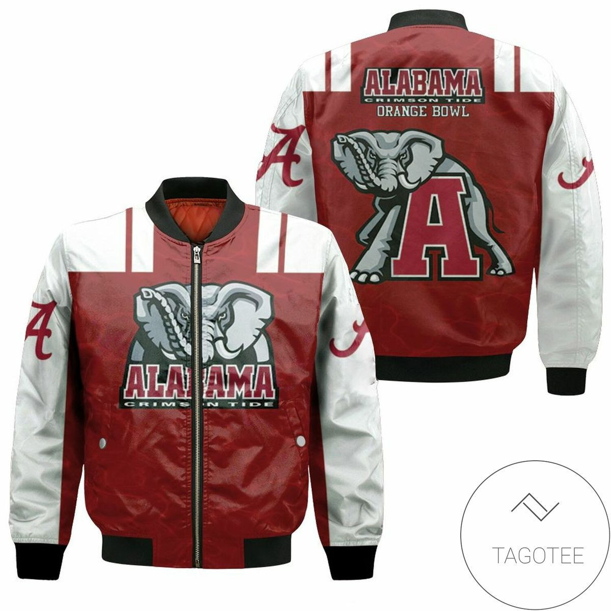 Alabama Crimson Tide Bomber Jacket | NCAA College Team Jacket for Men & Women | Sports Fan Gift