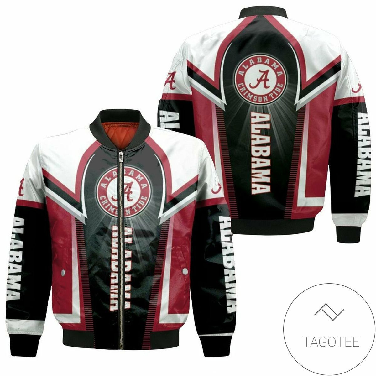 Alabama Crimson Tide Bomber Jacket | NCAA College Team Jacket for Men & Women | Sports Fan Gift