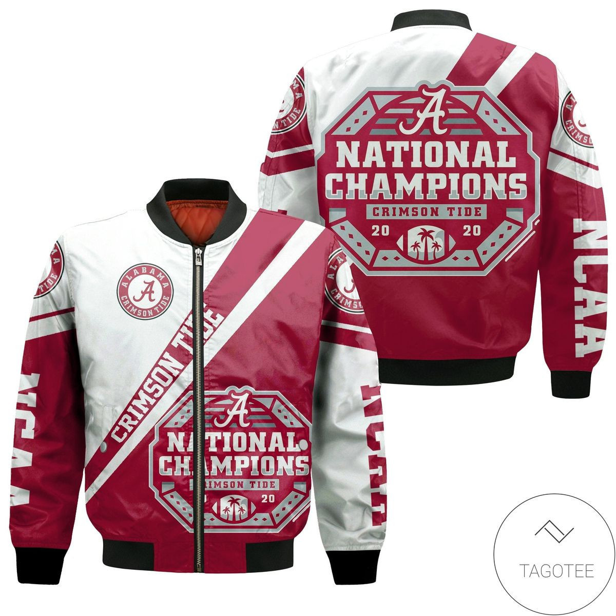 Alabama Crimson Tide Bomber Jacket | NCAA College Team Jacket for Men & Women | Sports Fan Gift