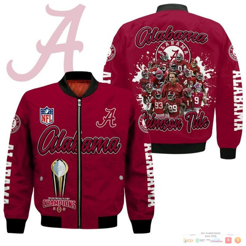Alabama Crimson Tide Bomber Jacket | NCAA College Team Jacket for Men & Women | Sports Fan Gift