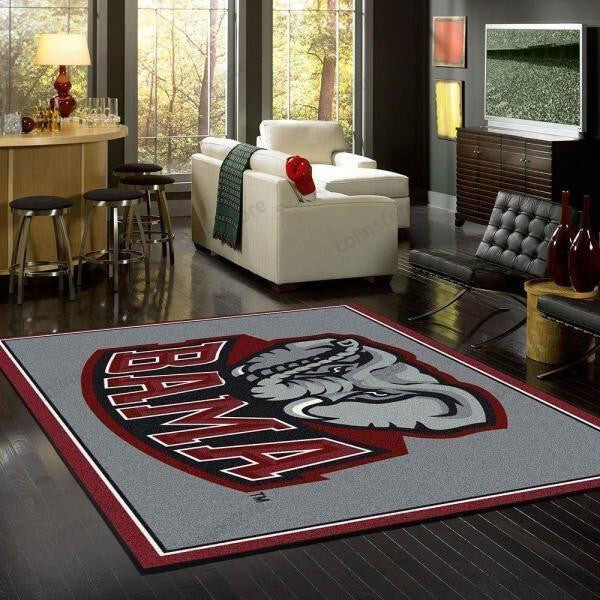 Alabama Crimson Tide Rug 3D Rectangle Area Rug – Full Print Carpet For Living Room & Bedroom Home Decor