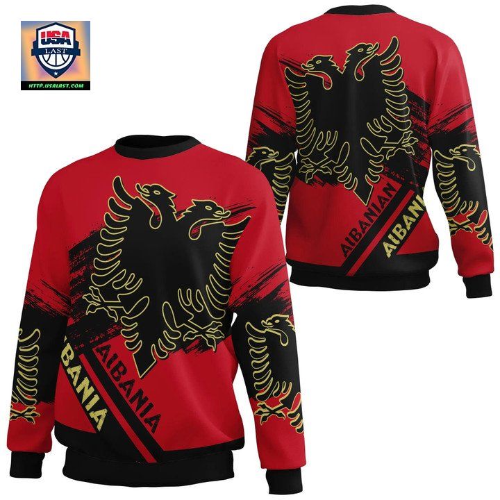 Albania Coat Of Arms Identifier Sweater U001Dbrusch Style Jr