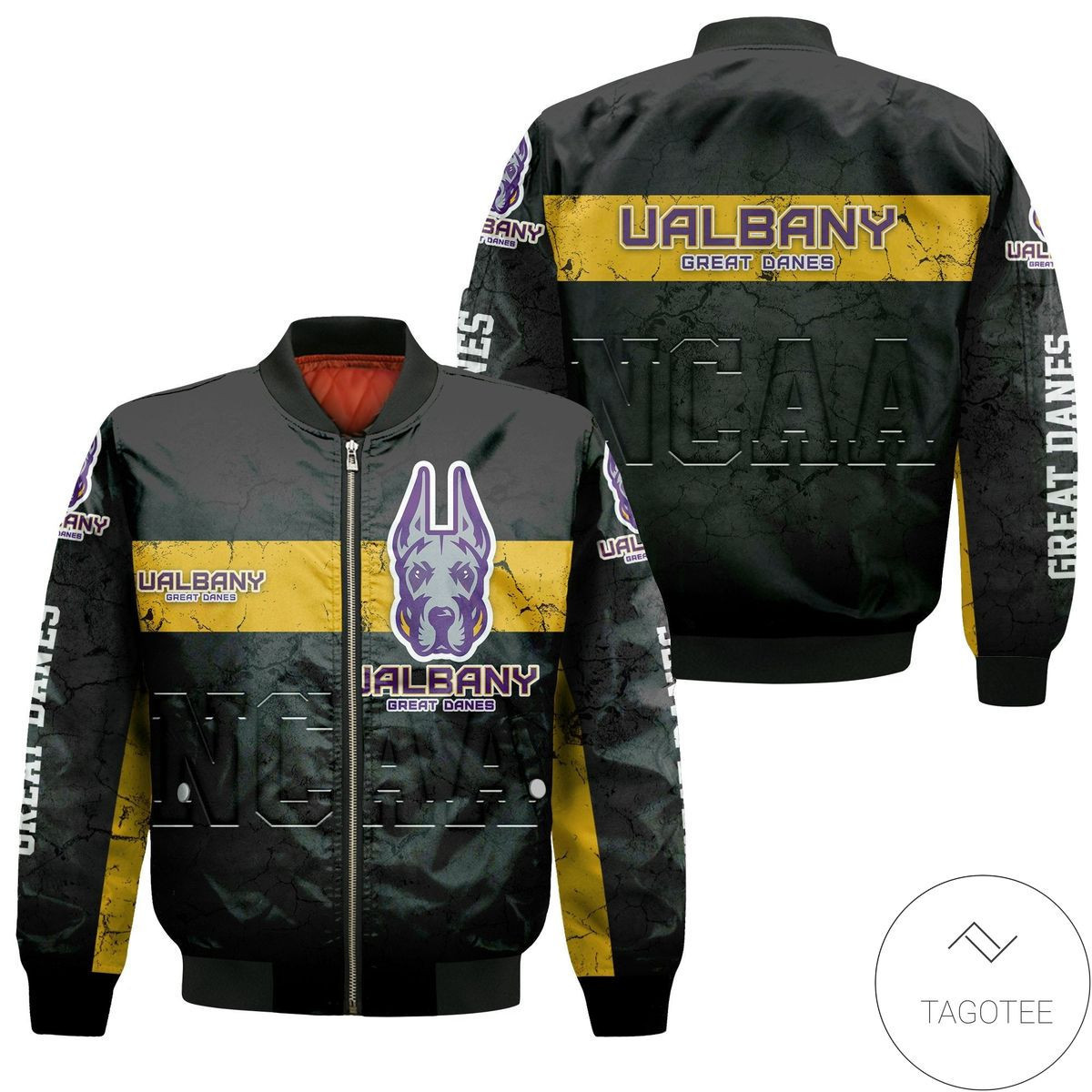 Albany Great Danes Champion Legendary Bomber Jacket | NCAA College Team Jacket for Men & Women | Sports Fan Gift