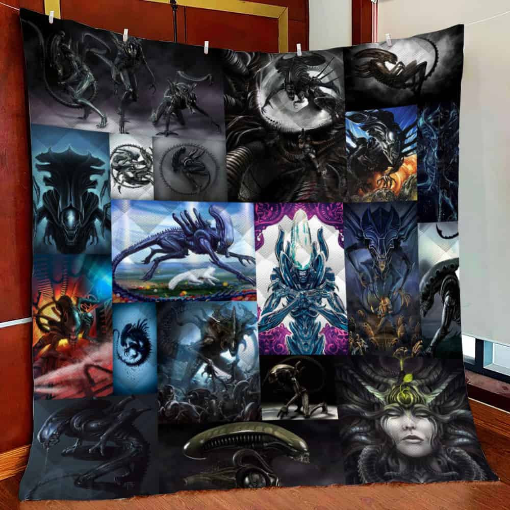 Alien Xenomorph Fleece Blanket Quilt Blanket