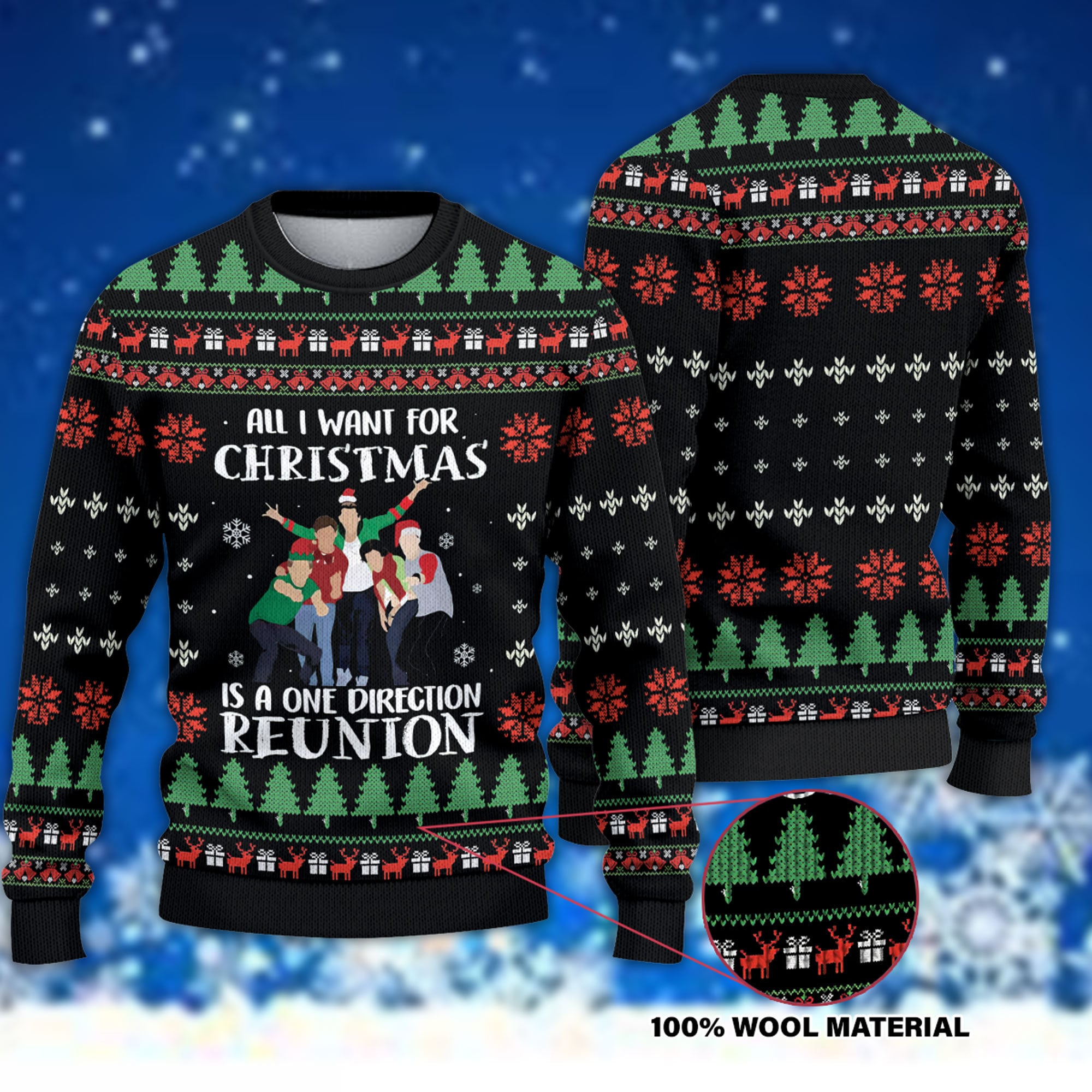 All I Want for Christmas is a One Direction Reunion Ugly Christmas Sweater