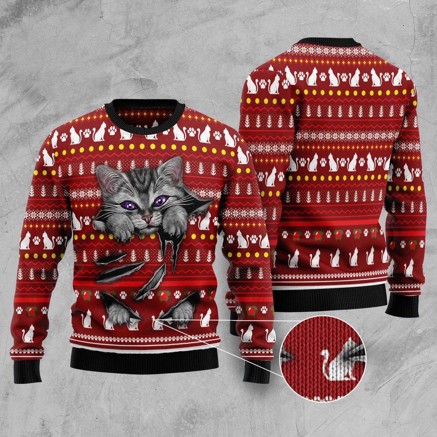 All I Want For Christmas Is More Cats Ugly Christmas Sweater