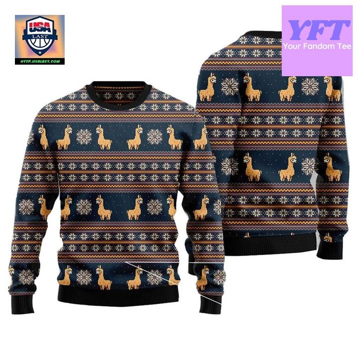 Amazing Llama Vacation For Couple Matching Friends 3d Ugly Christmas Sweater