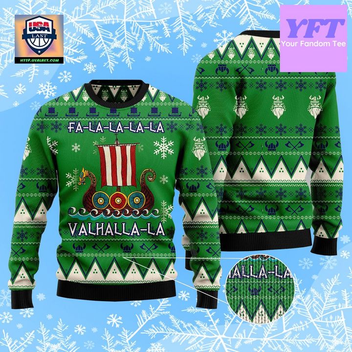 Amazing Viking Valhalla Viking Xmas 3d Ugly Christmas Sweater