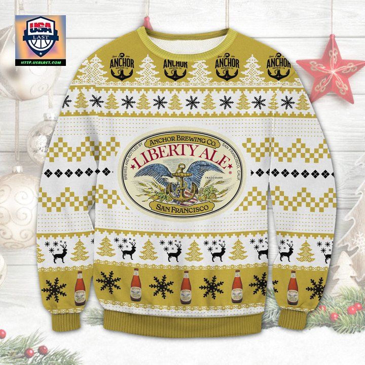 Anchor Steam Beer Ugly Christmas Sweater
