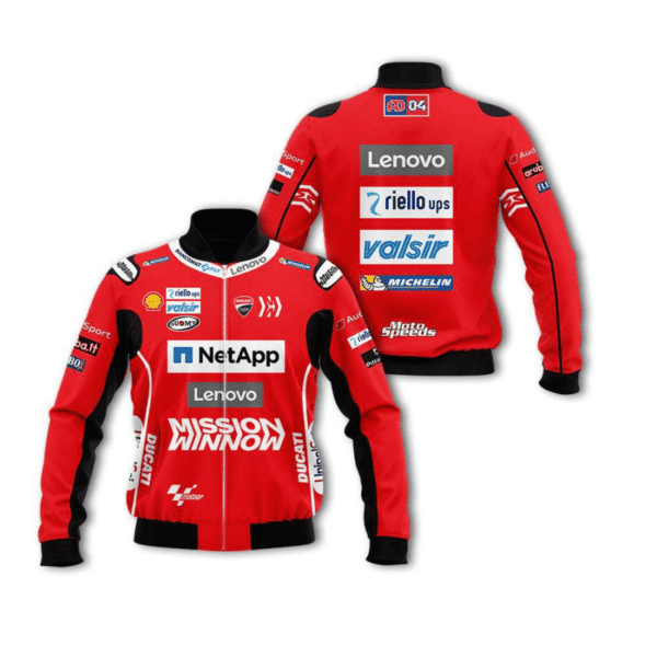 Andrea Dovizioso AD04 Ducati Corse Motogp Racing Bomber Jacket | Motorsport Racing Jacket for Men & Women | Racing Fan Gift