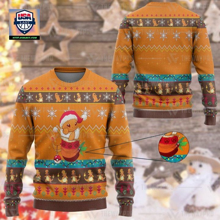 Anime Pokemon Charmander Sweater Ugly Sweater