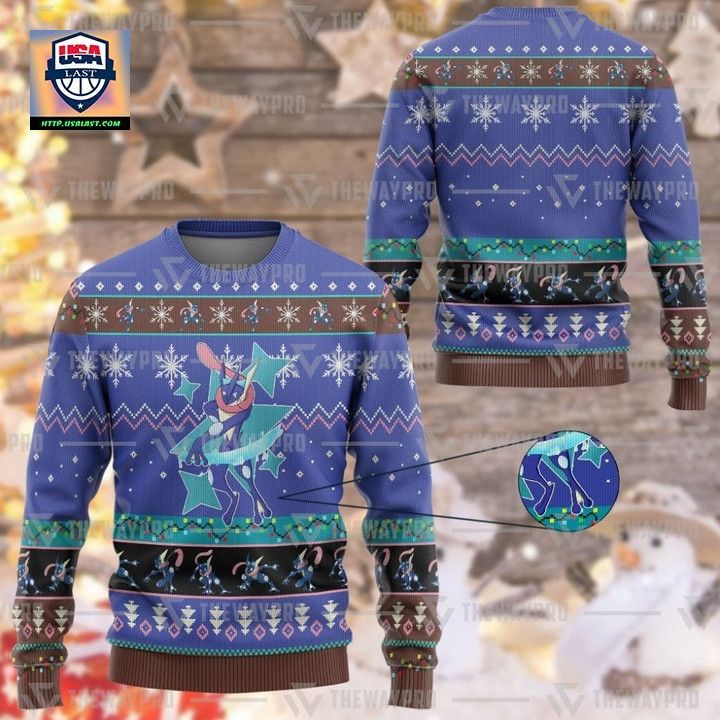 Anime Pokemon Greninja Christmas Sweater