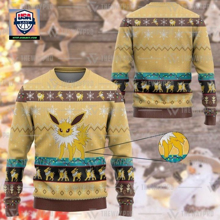 Anime Pokemon Jolteon Christmas Sweater
