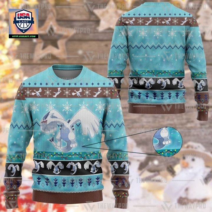 Anime Pokemon Lugia Christmas Sweater