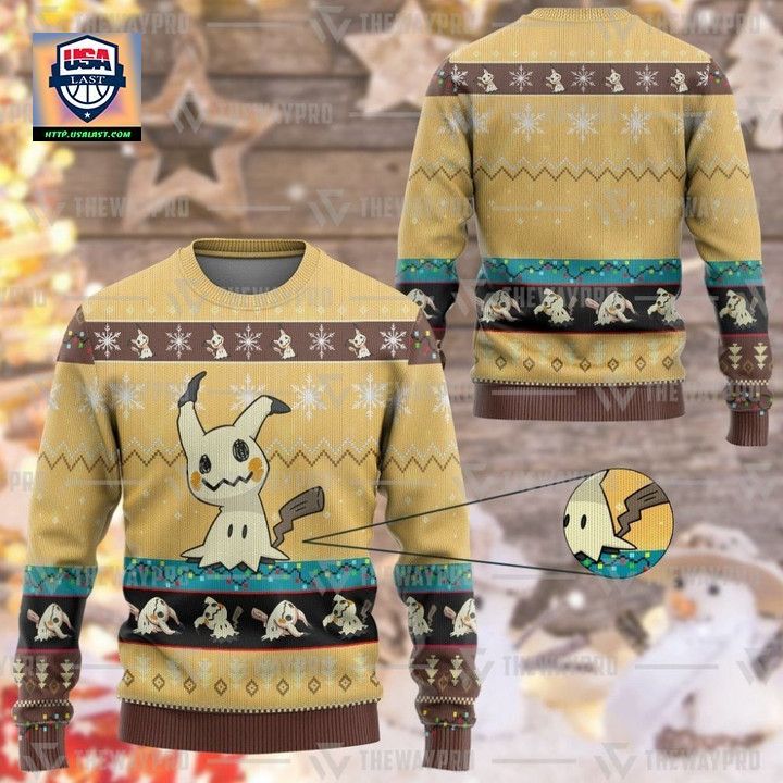 Anime Pokemon Mimikyu Christmas Sweater